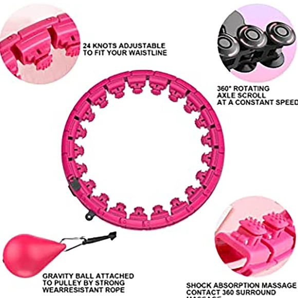 Weighted Smart Hula Hoop 2 in 1 for Abdomen Fitness and Weight Loss - Picture 4 of 10